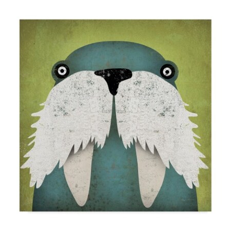 Trademark Fine Art Ryan Fowler 'Walrus' Canvas Art, 24x24 WAP06263-C2424GG